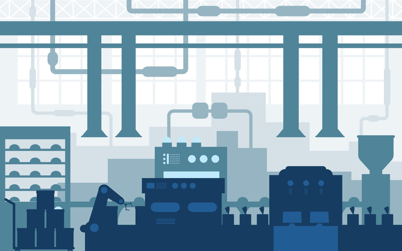 Fabriksrobotproduktion - Illustration - Features Image 1