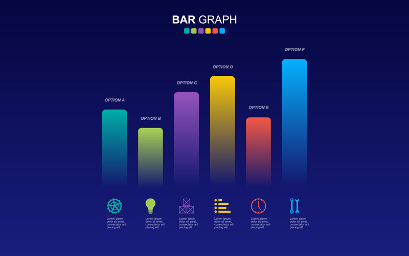 Elementos gráficos de infográfico estatístico de negócios - Features Image 1
