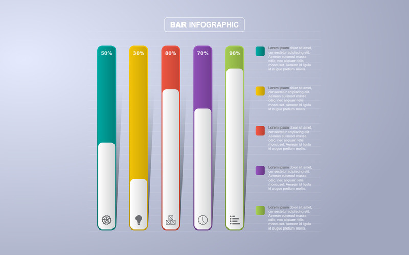 Analytic Statistical Graph Infographic Elements - Features Image 1