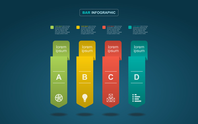 Diagram analytiska data infografiska element - Features Image 1
