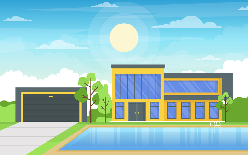 Yttre modernt begrepp - illustration - Features Image 1
