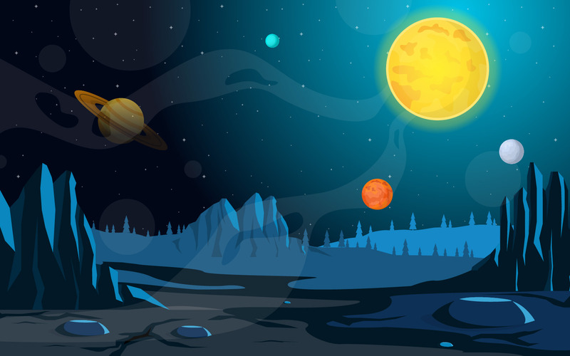 Surface Planet Landscape - Illustration - Features Image 1