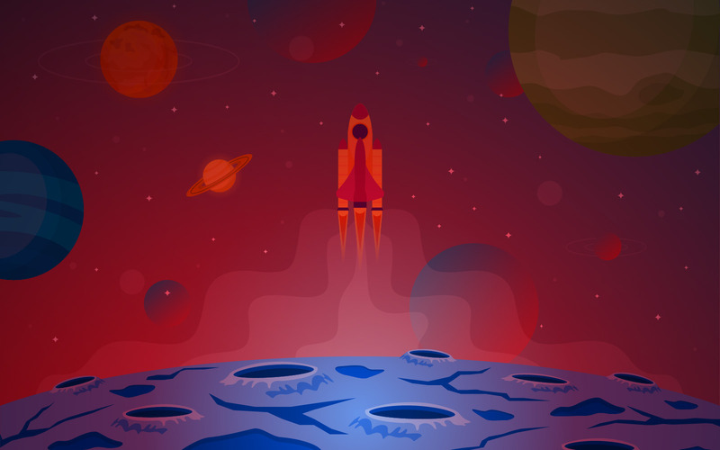 Rymdskepp Explore Planet - Illustration - Features Image 1