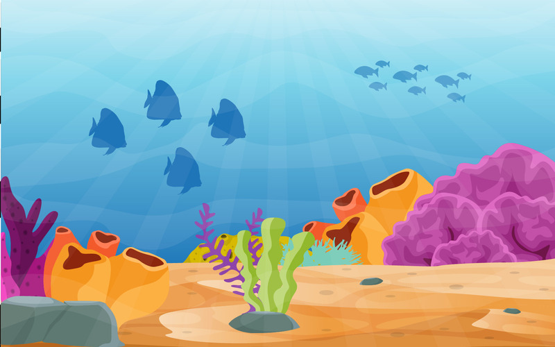 Fisk marin korall - illustration - Features Image 1