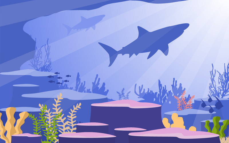 Shark Fish Marine - Illustration - Features Image 1
