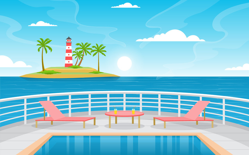 Ship Deck Pool - Illustration - Features Image 1