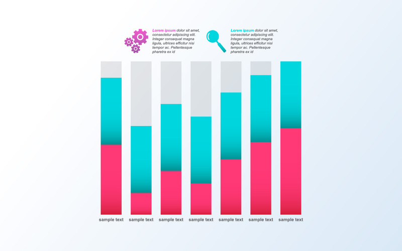 Chart Statistical Economic Infographic Elements - Features Image 1