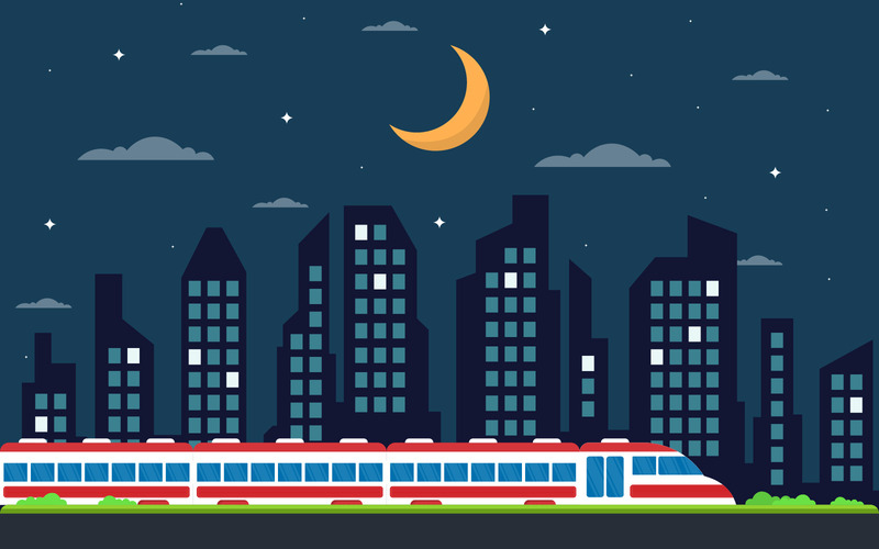 Station Night View - Illustration - Features Image 1