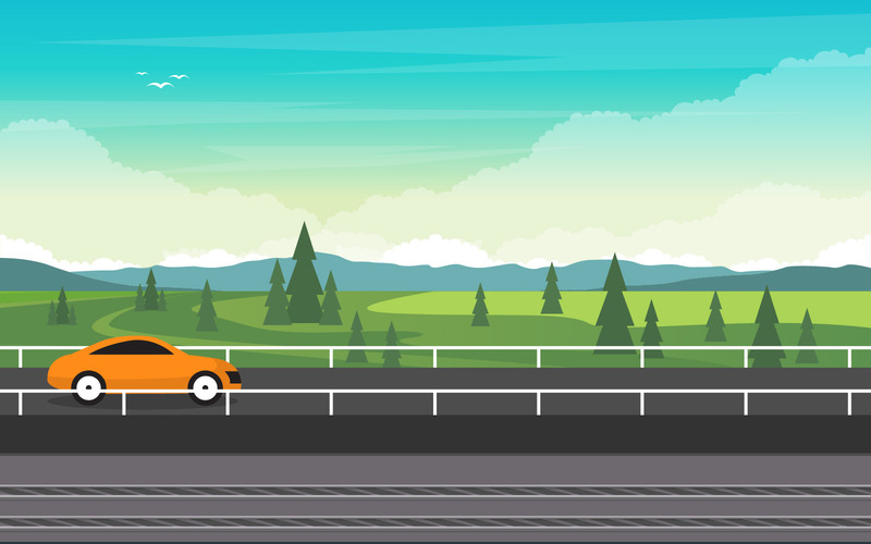 Offentlig transportvy - Illustration - Features Image 1