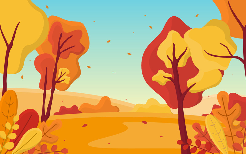 Panorama för höstsäsong - illustration - Features Image 1