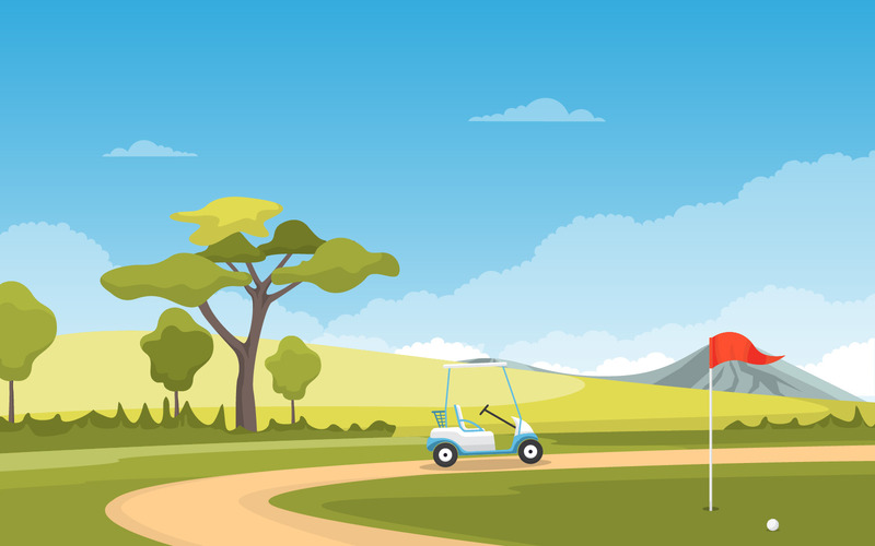 Golfvagnfält - illustration - Features Image 1