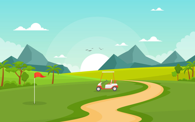 Golf Field Sport - Illustration - Features Image 1