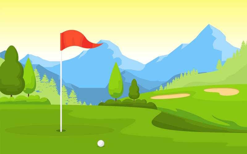 Utomhus sportgolf - illustration - Features Image 1