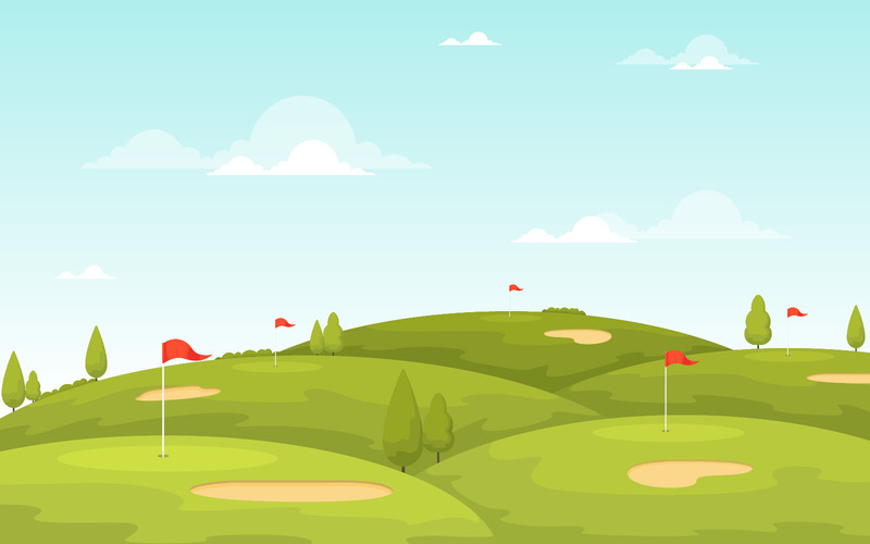 Golf utomhusfält - illustration - Features Image 1