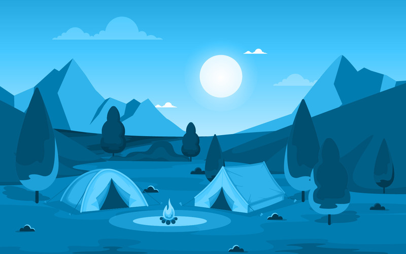 Utomhuscampingnatt - illustration - Features Image 1