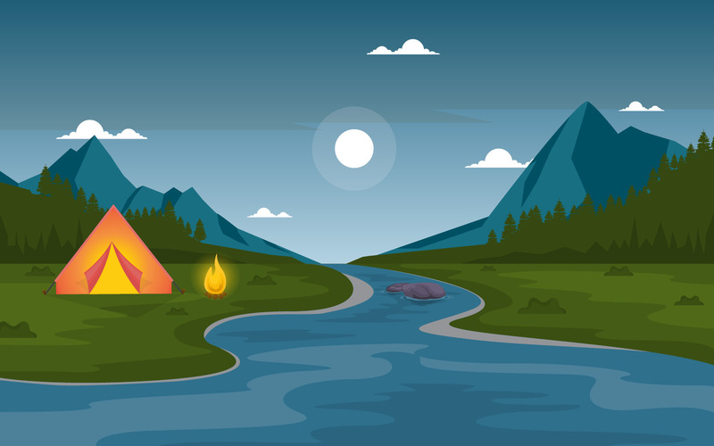 Camping River Park - Illustration - Features Image 1
