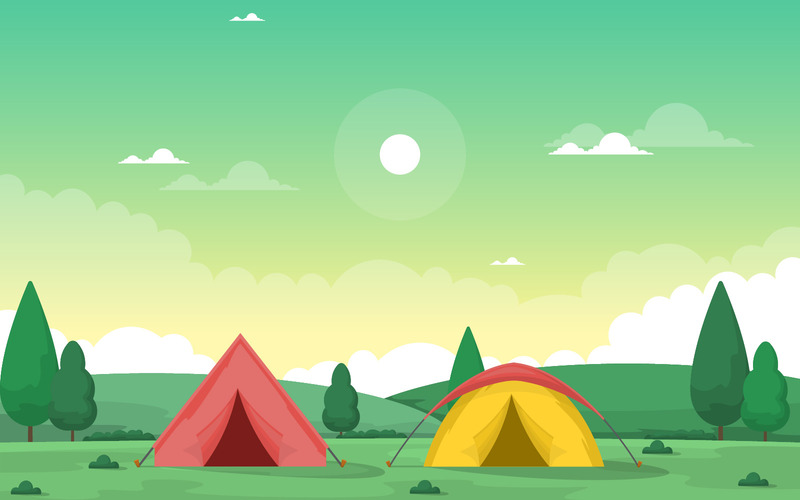 Camping sommaräventyr - Illustration - Features Image 1