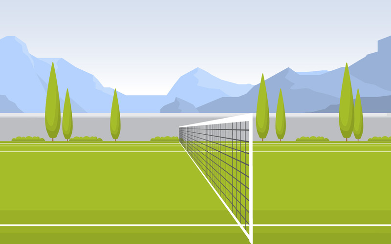Tennisbana Landskap - Illustration - Features Image 1