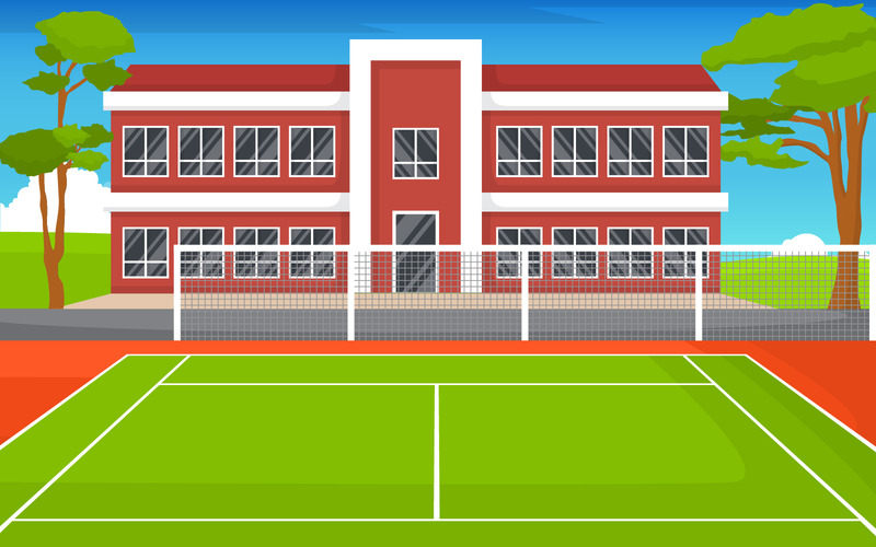 Skoltennisbana - Illustration - Features Image 1