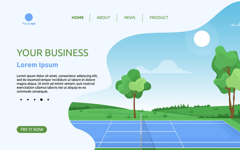 Tennisbanksida - Illustration - Features Image 1