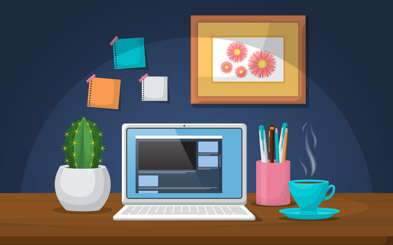 Arbetskontorbord - Illustration - Features Image 1