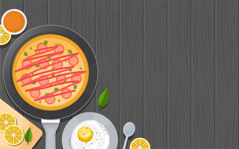 Matlagning av träbord - illustration - Features Image 1