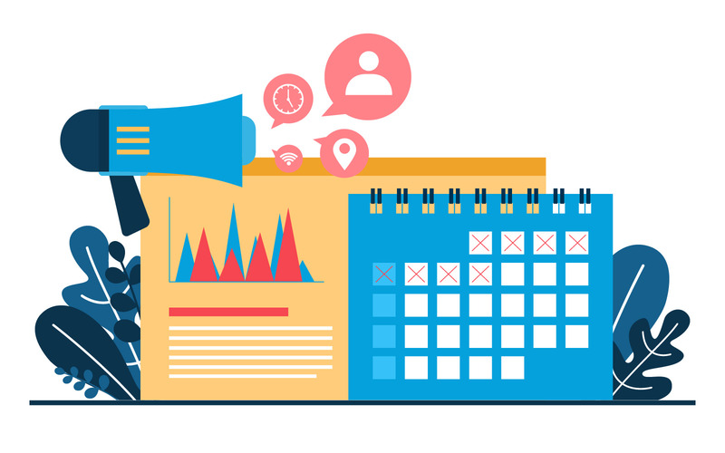 Calendar Marketing Mobile - Ilustración - Características Imagen 1