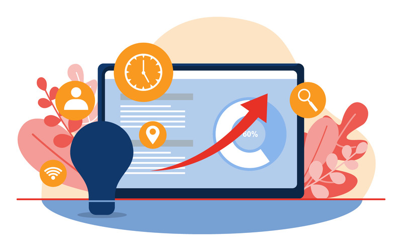 Internet för digital marknadsföring - illustration - Features Image 1