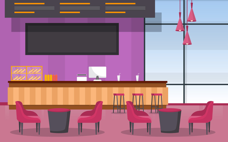 Interior Court Cafeteria - Illustration - Features Image 1