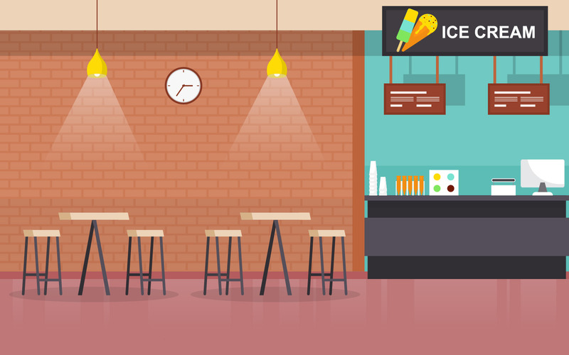 Cafeteria Food Court - Illustration - Features Image 1