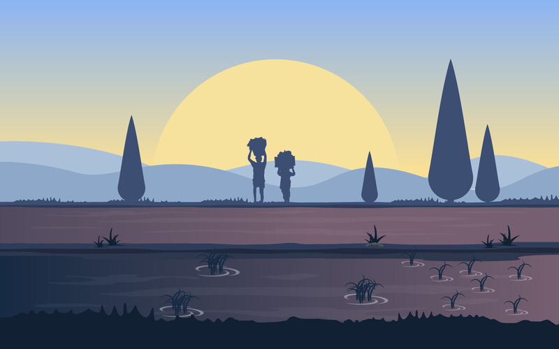 Agricultura del granjero de la mañana - Ilustración - Características Imagen 1