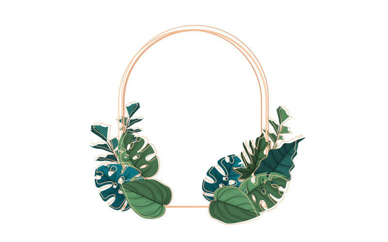 Círculo Tropical Frame - Ilustración - Características Imagen 1