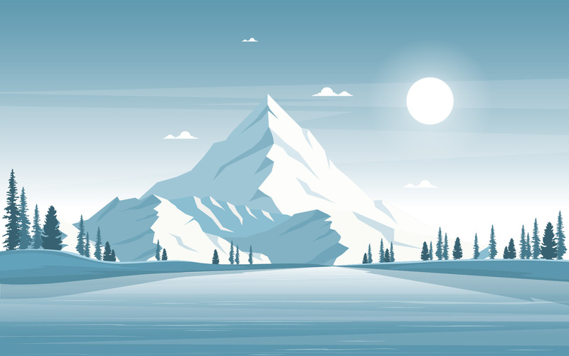 Winter Schneekiefer - Illustration - Eigenschaften Bild 1