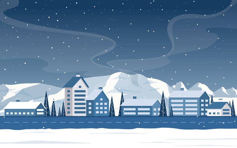 Snow Pine City - Illustration - Features Image 1