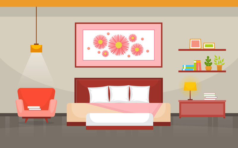 Chambre à coucher - Illustration - Caractéristiques de l’image 1