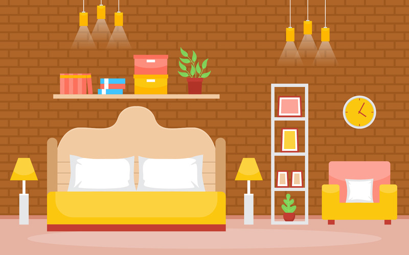 Conception de maison de chambre à coucher - illustration - Caractéristiques de l’image 1