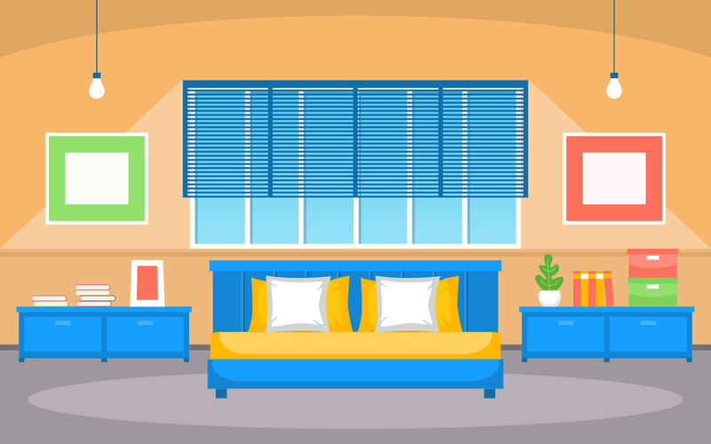 Chambre de la maison moderne - Illustration - Caractéristiques de l’image 1