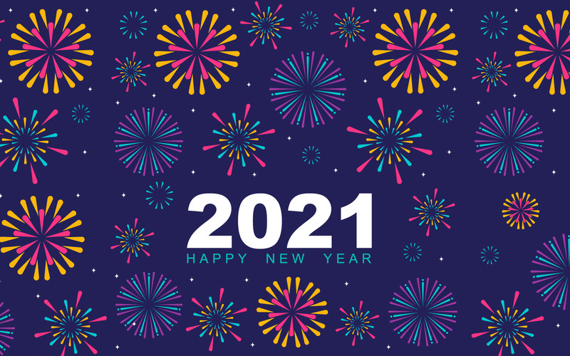 Tarjeta de año nuevo - ilustración - Características Imagen 1