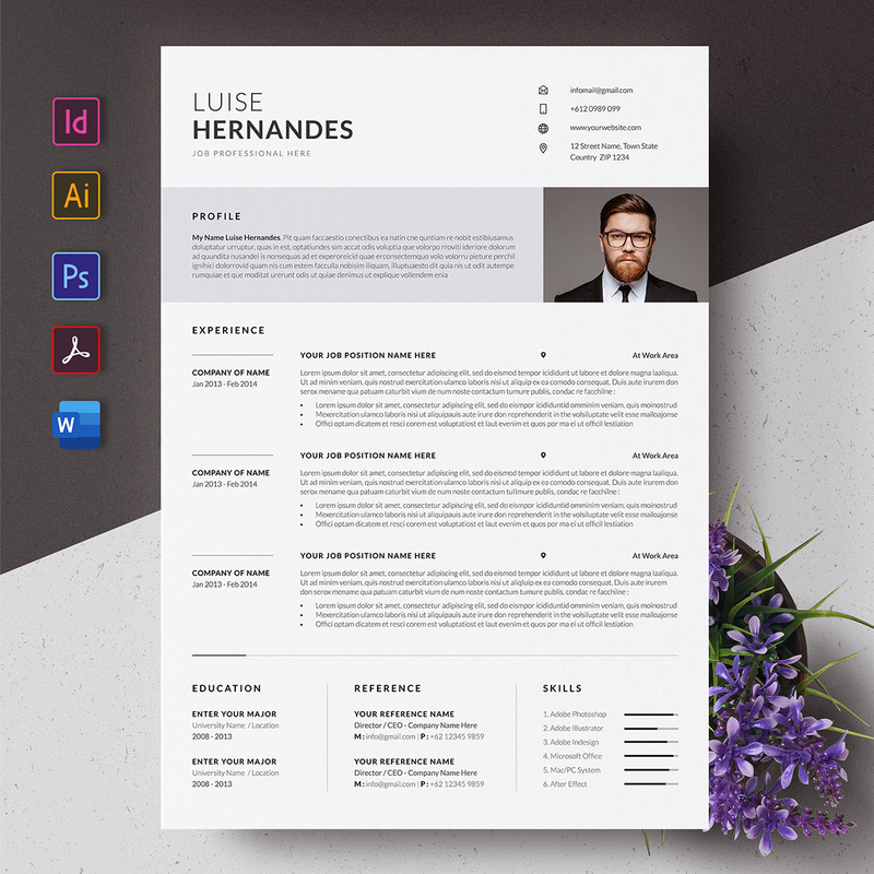 Clean CV Resume Template - Features Image 1