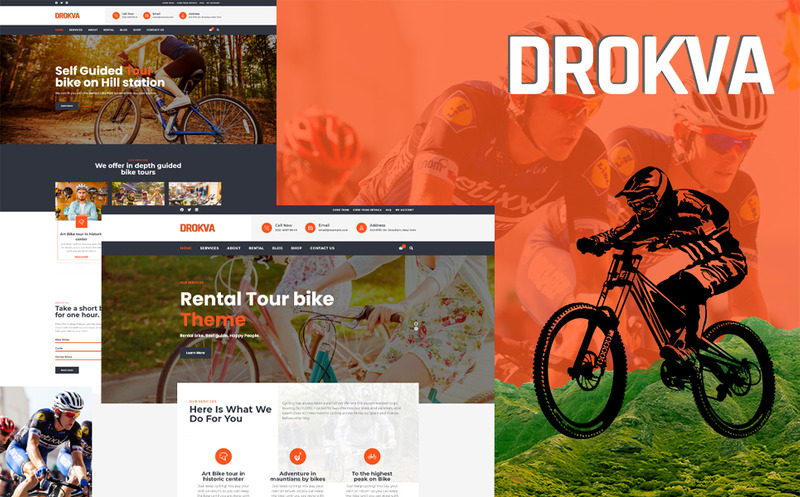 Drokva - Bike Rental and Shop WordPress Theme - Features Image 1