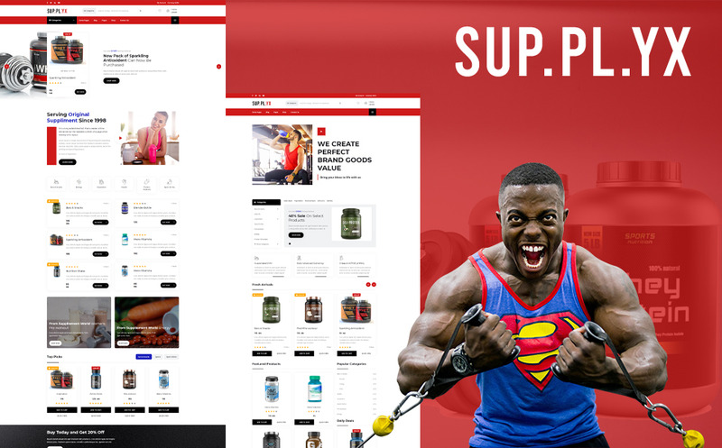 Supplyx - Gym Shop WordPress Theme - Features Image 1
