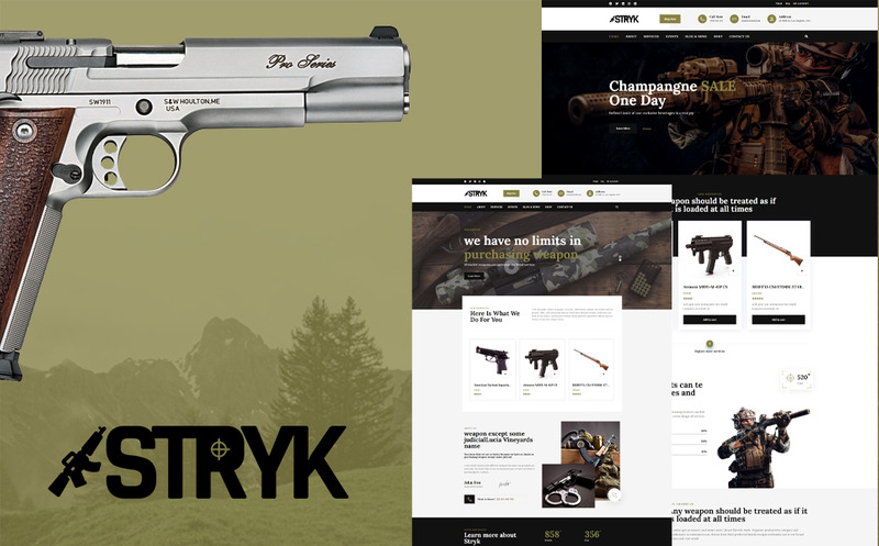 Stryk - Gun Range WordPress Theme - Features Image 1