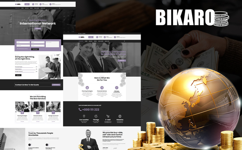 Bikaro - Financial WordPress Theme - Features Image 1