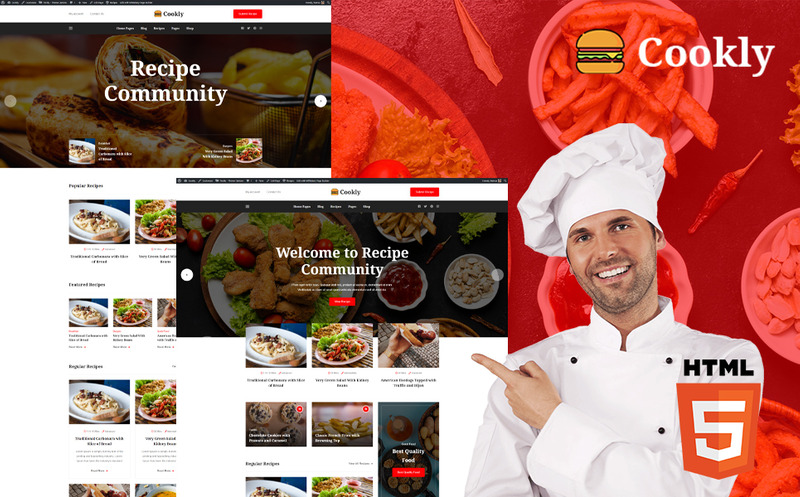 Cookly - Food and Recipe HTML Theme Website Template - Features Image 1