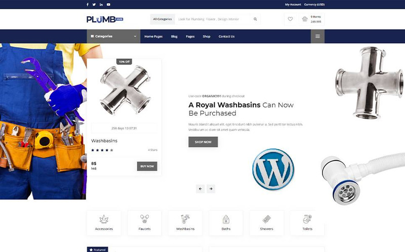 Plumbing Hub - Plumbing Shop WordPress Theme - Features Image 1