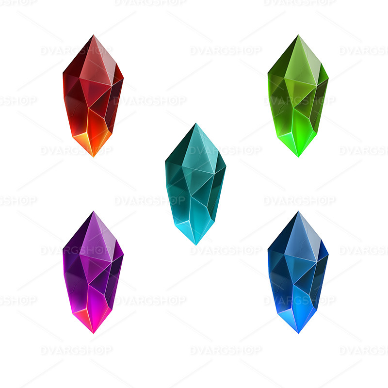 Gems Set - Vektorbild - Features Image 1