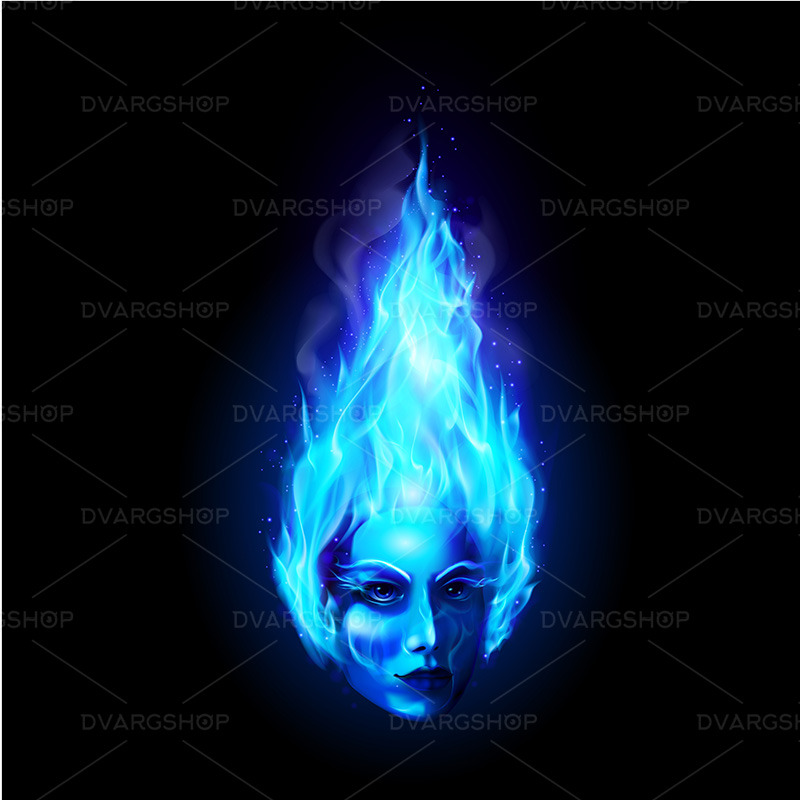 Head in Fire - Vector Image - Features Image 1