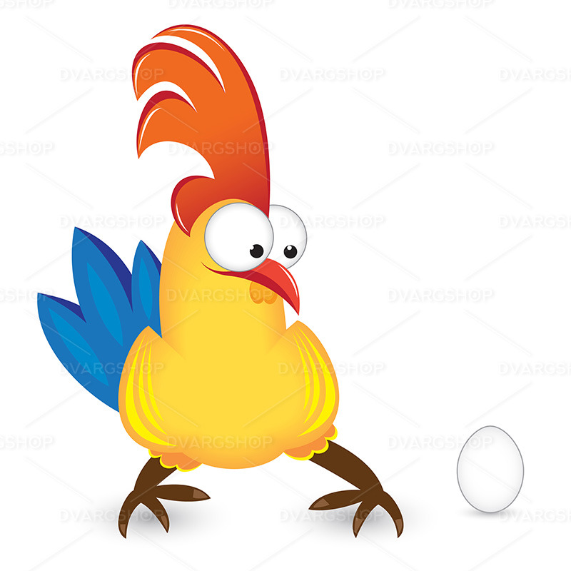 Kuk Med Ägg - Vektorbild - Features Image 1