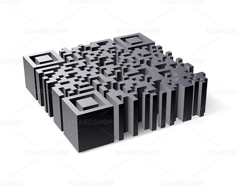 3D QR Code - Vector Image - Features Image 1