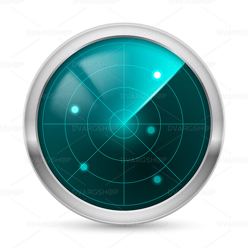 Radar Icon - Vector Image - Features Image 1